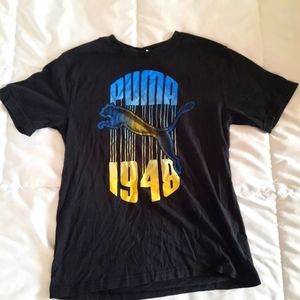 ❤ Womens Puma black tshirt